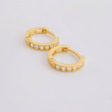 Candongas Carril 1.55g / 1/2 in Oro Amarillo 18K