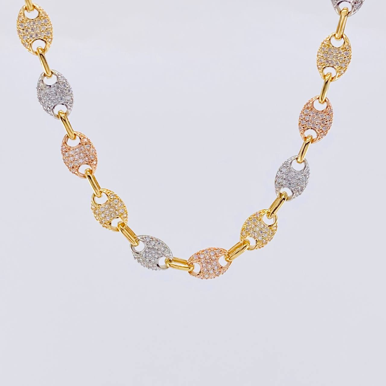 GC Chain 30g / 18 1/4 in / 7mm Three Golds 18K