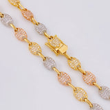 GC Chain 30g / 18 1/4 in / 7mm Three Golds 18K