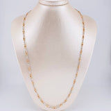 Rustic Chain Assembled Box 18.05g / 25 1/2 in / 2.8mm Two-Tone White and Rose Gold 18K
