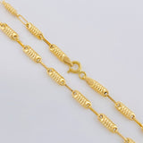 Cadena Rustica Tornillo 6.7g / 24 in / 3.3mm Oro Amarillo 18K