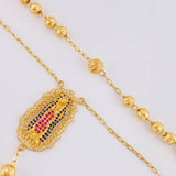 Rosario Virgen Guadalupe 16.05g / 22 3/4 in / 4.9mm Oro Amarillo 18K