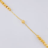Rosary Miraculous Virgin 10.85g / 20 1/2 in / 4mm Yellow Gold 18K