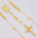 Rosary Miraculous Virgin 10.85g / 20 1/2 in / 4mm Yellow Gold 18K