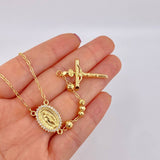 Rosary Miraculous Virgin 10.85g / 20 1/2 in / 4mm Yellow Gold 18K
