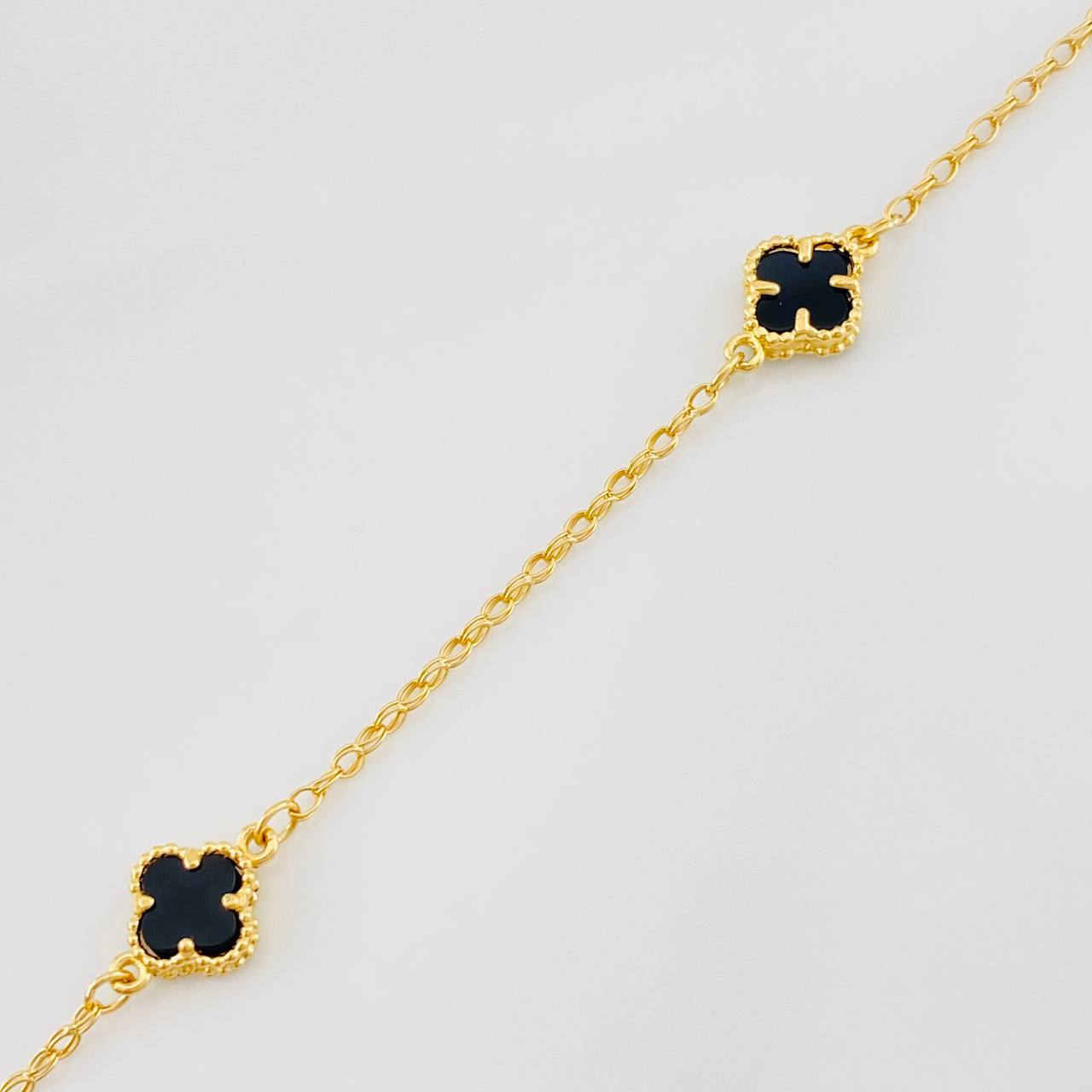 Pulso Rolo Trebol 2.8g / 7 in / 1.41mm Oro Amarillo 18K