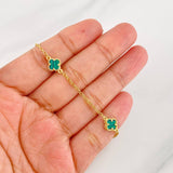 Pulso Rolo Trebol 2.7g / 7 in / 1.3mm Oro Amarillo 18K