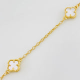 Pulso Rolo Trebol 2.85g / 7 in / 1.36mm Oro Amarillo 18K