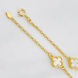 Pulso Rolo Trebol 2.85g / 7 in / 1.36mm Oro Amarillo 18K