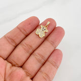 Dije Oso Ts 1.6g / 3/4 in Oro Amarillo 18K