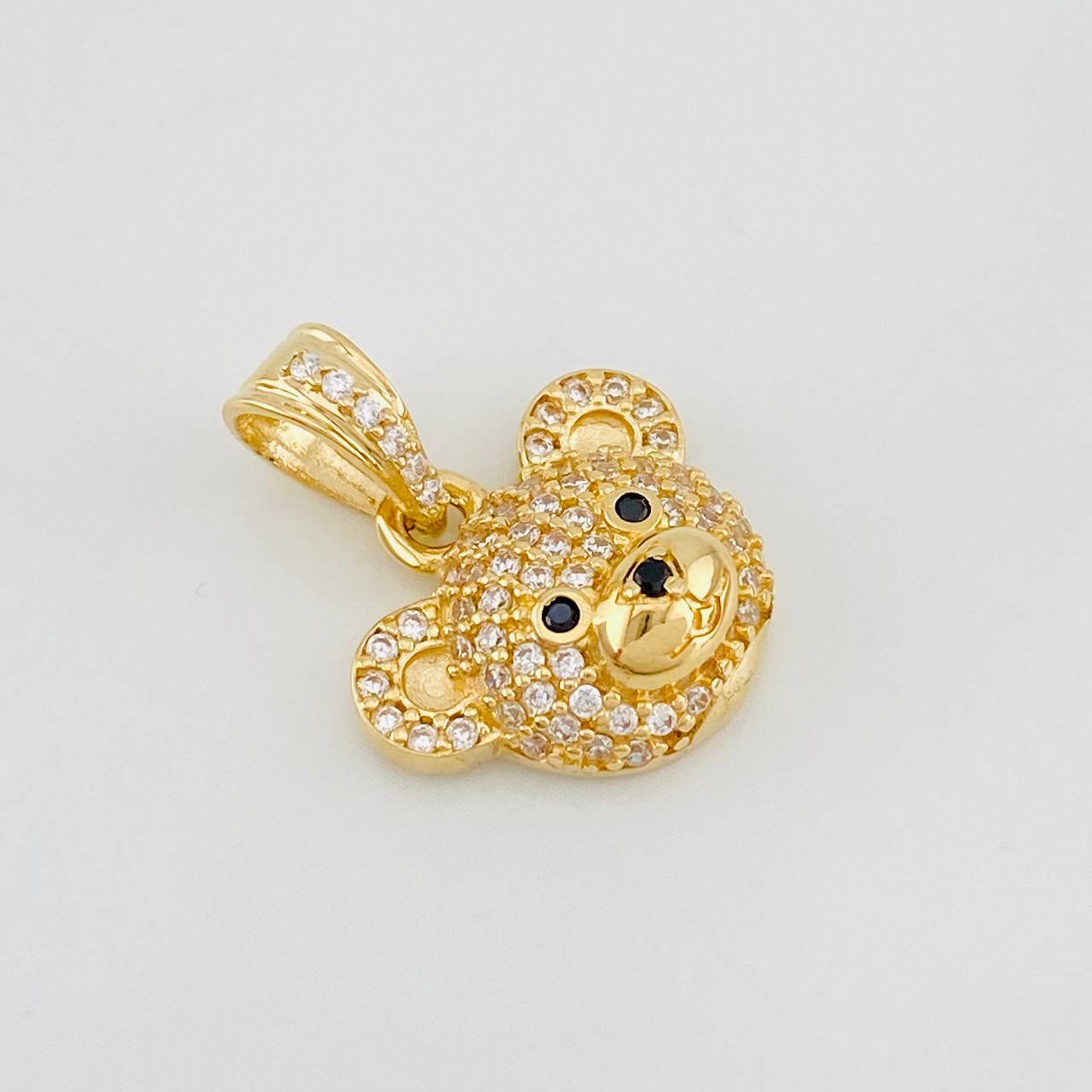 Dije Rostro Oso 2.35g / 3/4 in Oro Amarillo 18K