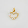 Dije Corazón Doble Faz 1.45g / 3/4 in Oro Amarillo 18K