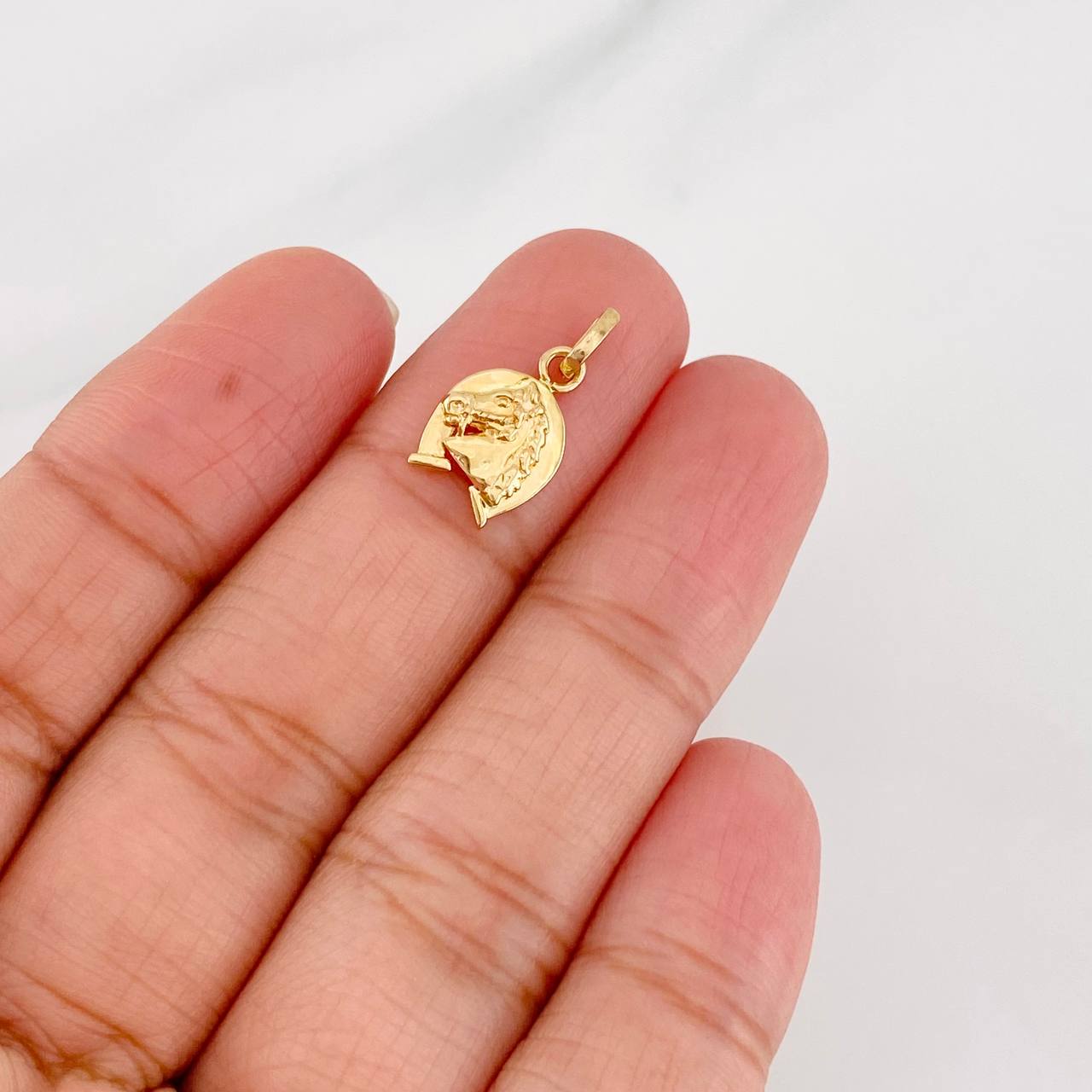 Dije Herradura Caballo 0.95g / 1 in Oro Amarillo 18K