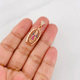 Pendant Virgin of Guadalupe 2.85g / 1 1/4 in Rose Gold 18K