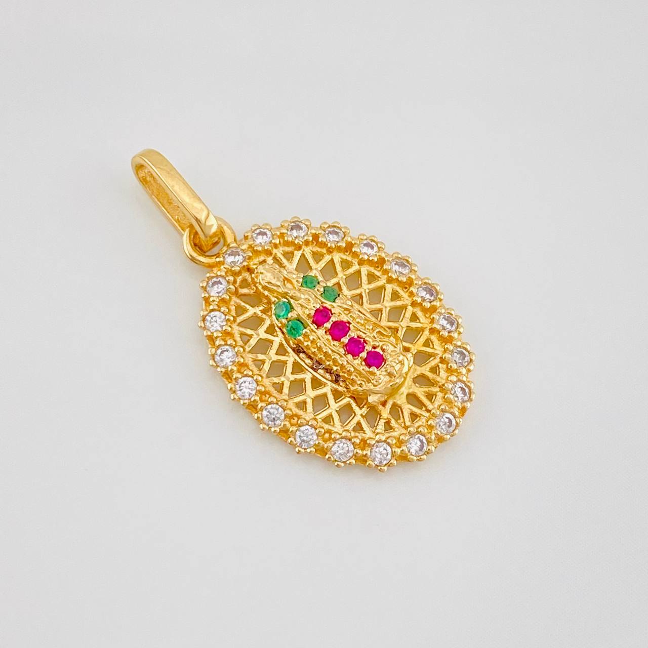 Pendant Virgin of Guadalupe 2g / 3/4 in Yellow Gold 18K