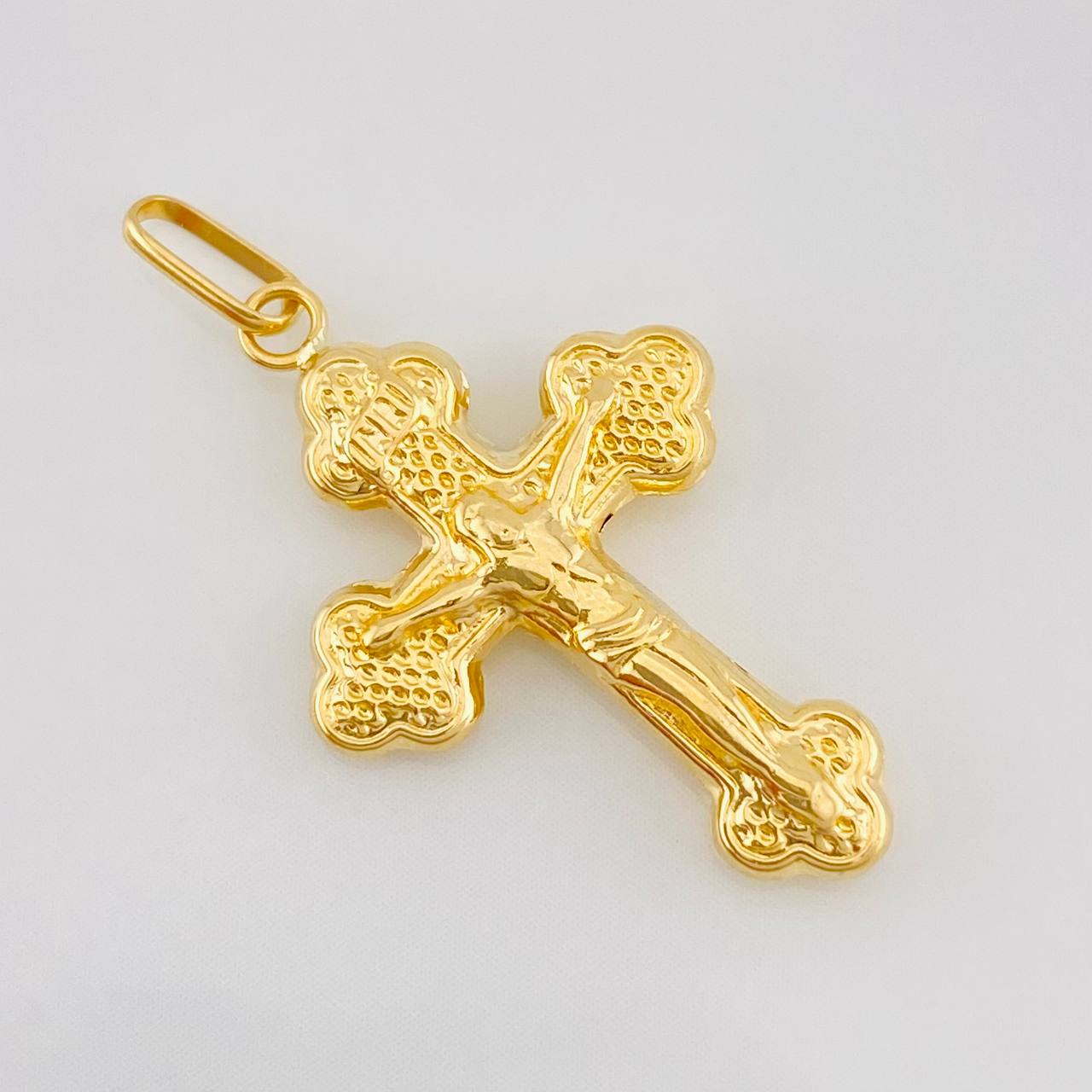 Dije Cruz Cristo 0.9g / 1 1/4 in Oro Amarillo 18K
