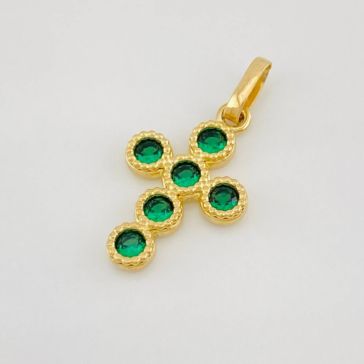 Dije Cruz Tupida 1.65g / 1 in Oro Amarillo 18K