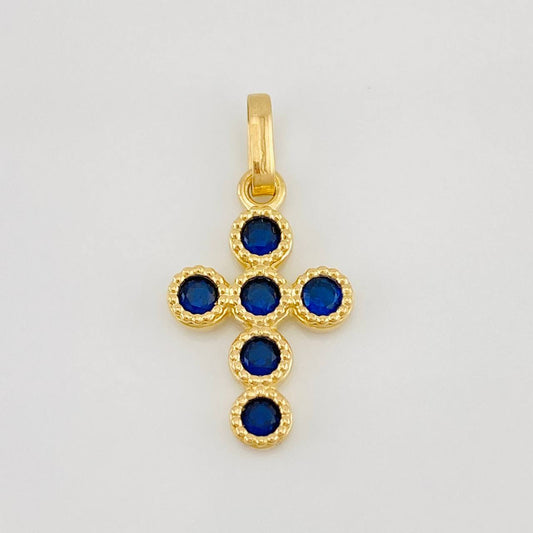 Dije Cruz Tupida 1.65g / 3/4 in Oro Amarillo 18K