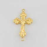 Charm Cross Christ 0.95g / 1 in Yellow Gold 18K