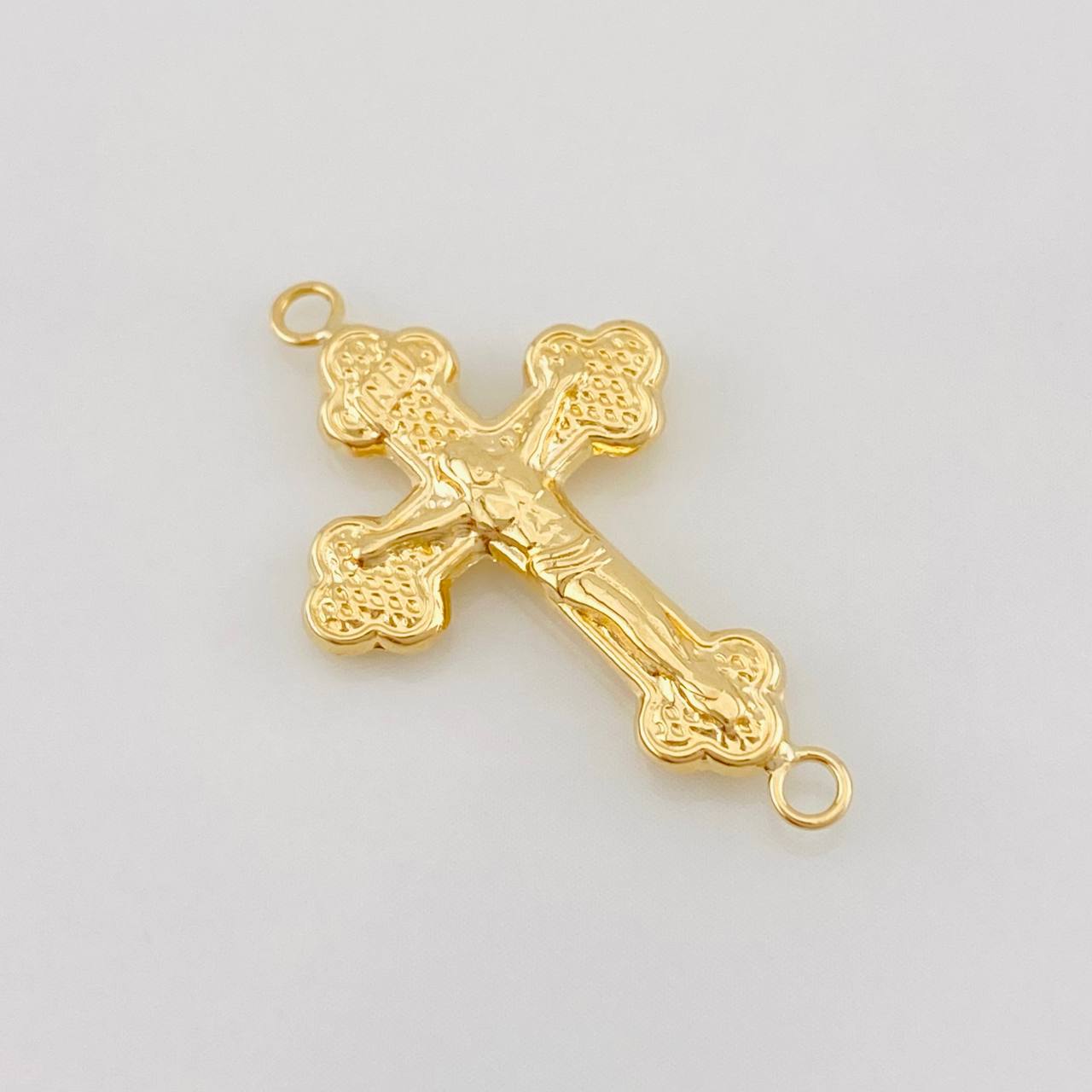 Charm Cross Christ 1g / 1 in 18K Yellow Gold
