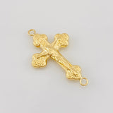 Charm Cross Christ 0.95g / 1 in Yellow Gold 18K