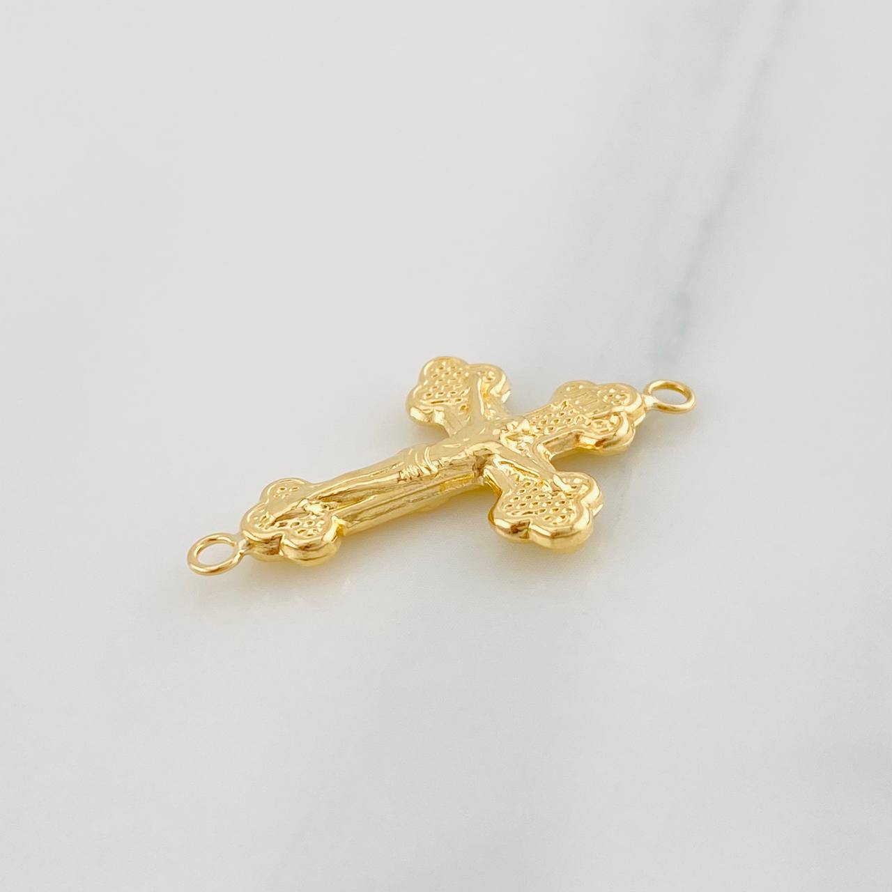 Charm Cross Christ 1g / 1 in 18K Yellow Gold