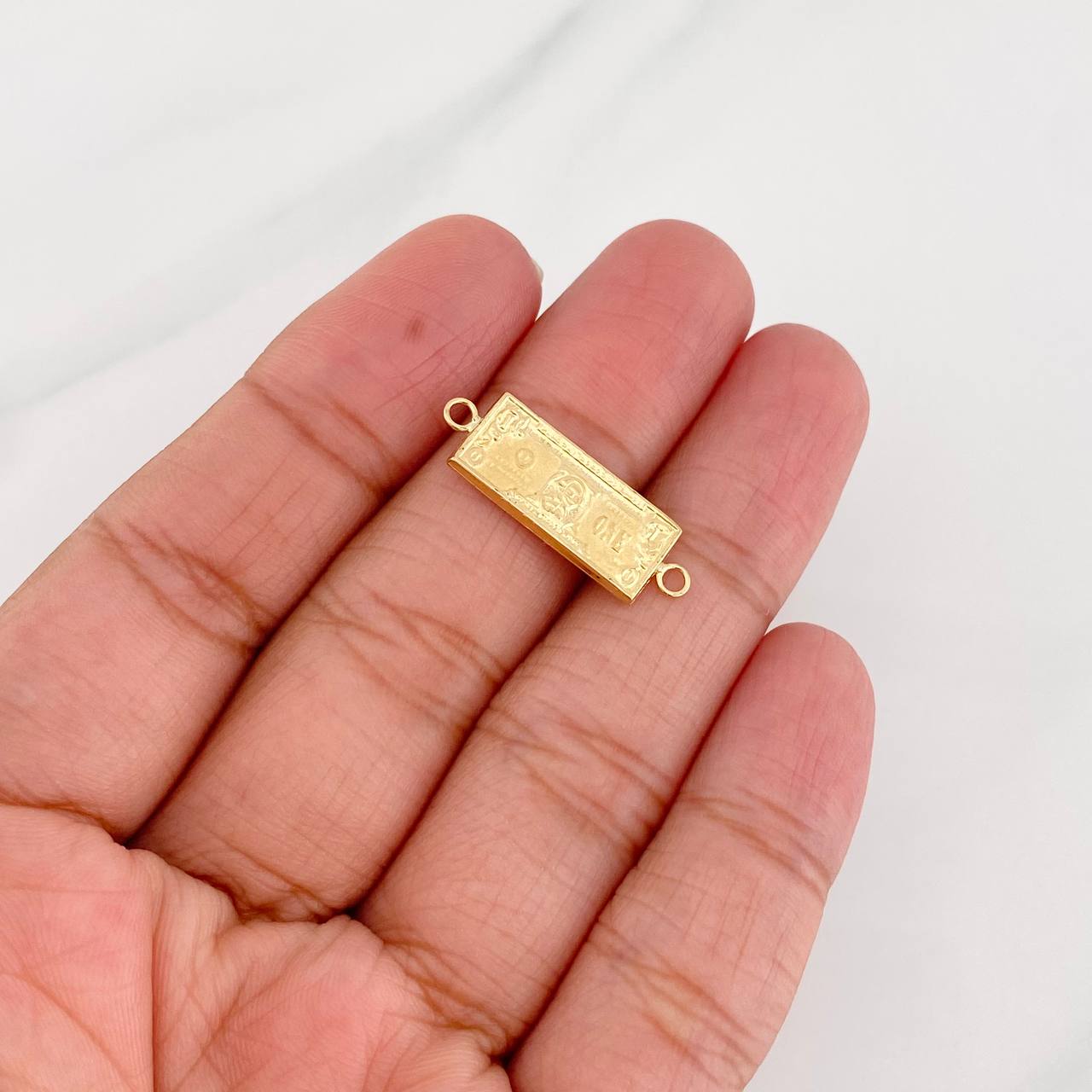 Herraje One Dólar 0.75g / 1 in Oro Amarillo 18K