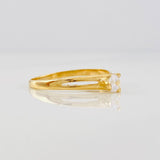 Solitaire Ring 1.2g / T6 1/2 Yellow Gold 18K