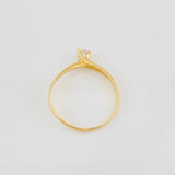 Solitaire Ring 1.25g / T6 1/2 Yellow Gold 18K