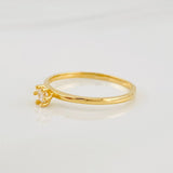 Solitaire Ring 1.25g / T4 1/2 Yellow Gold 18K