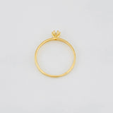 Solitaire Ring 1.25g / T4 1/2 Yellow Gold 18K