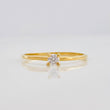 Solitaire Ring 0.95g / T6 1/4 Yellow Gold 18K