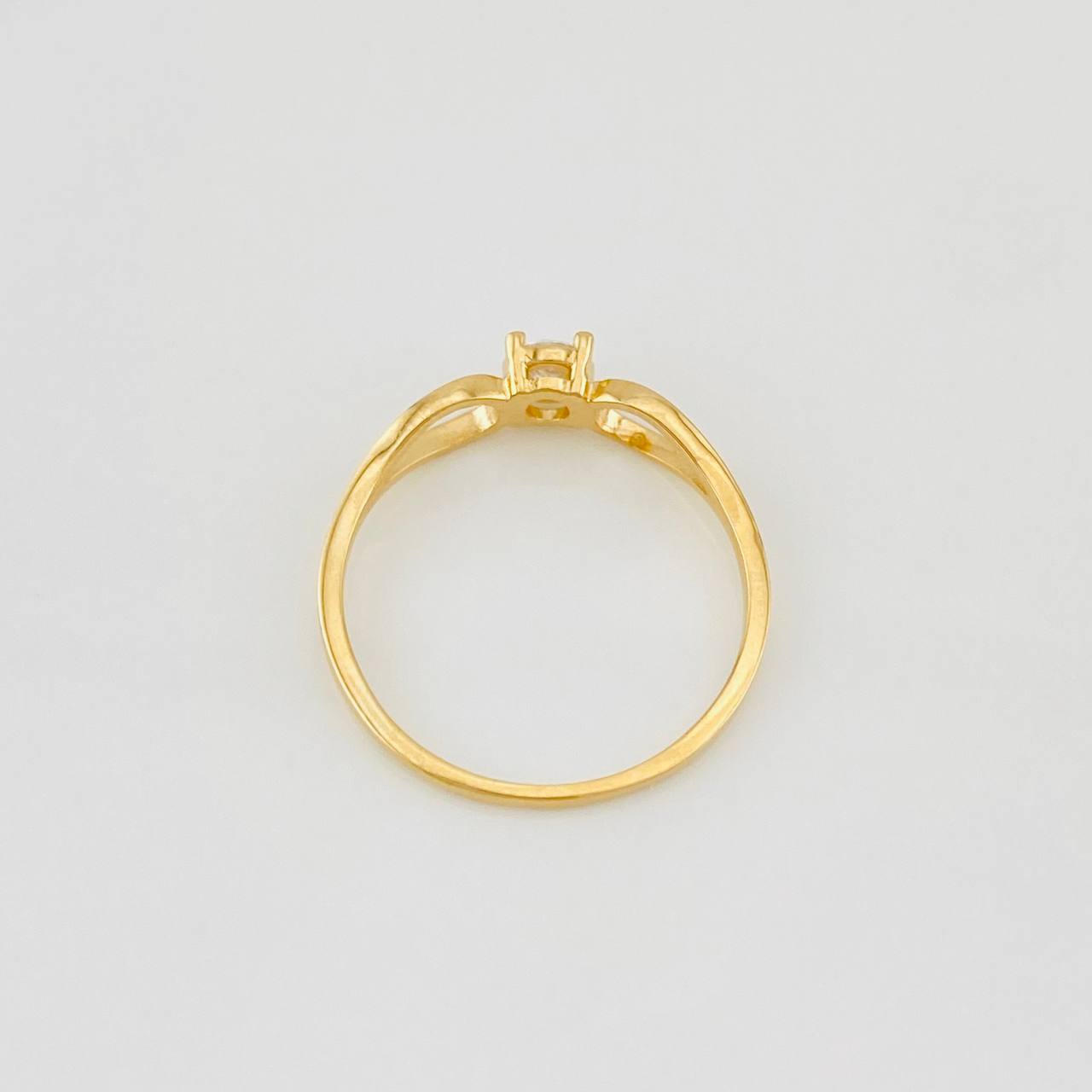 Anillo Solitario Gota 1.25g / T5 3/4 Oro Amarillo 18K