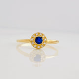 Halo Ring 1.45g / T6 1/2 Yellow Gold 18K
