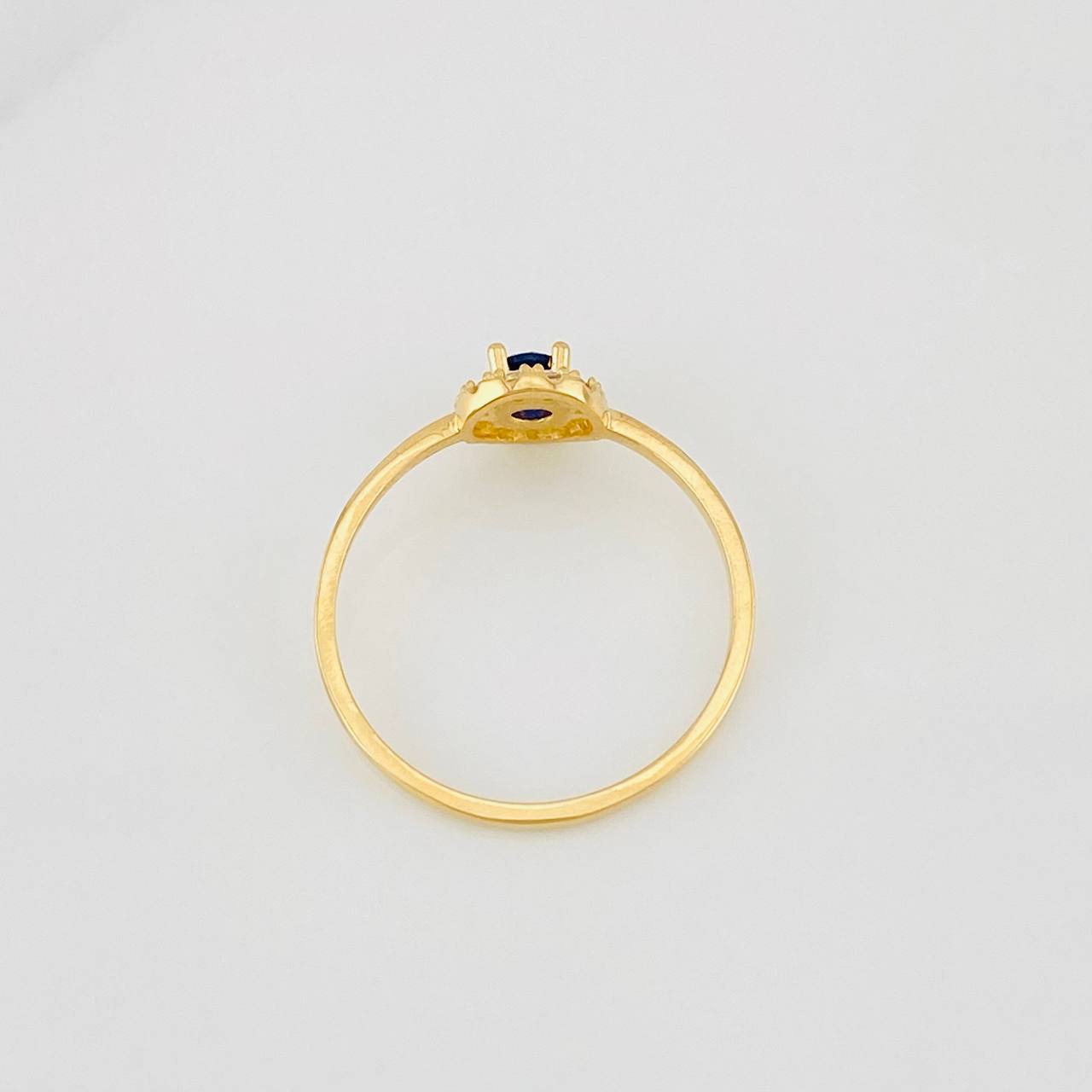 Anillo Halo Circulo 1.55g / T7 Oro Amarillo 18K