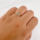 Anillo Halo Circulo 1.55g / T7 Oro Amarillo 18K