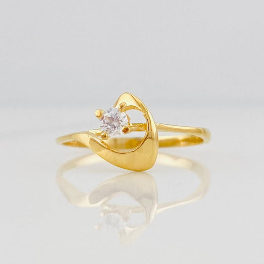 Anillo Solitario Hola 1.4g / T6 1/4 Oro Amarillo 18K