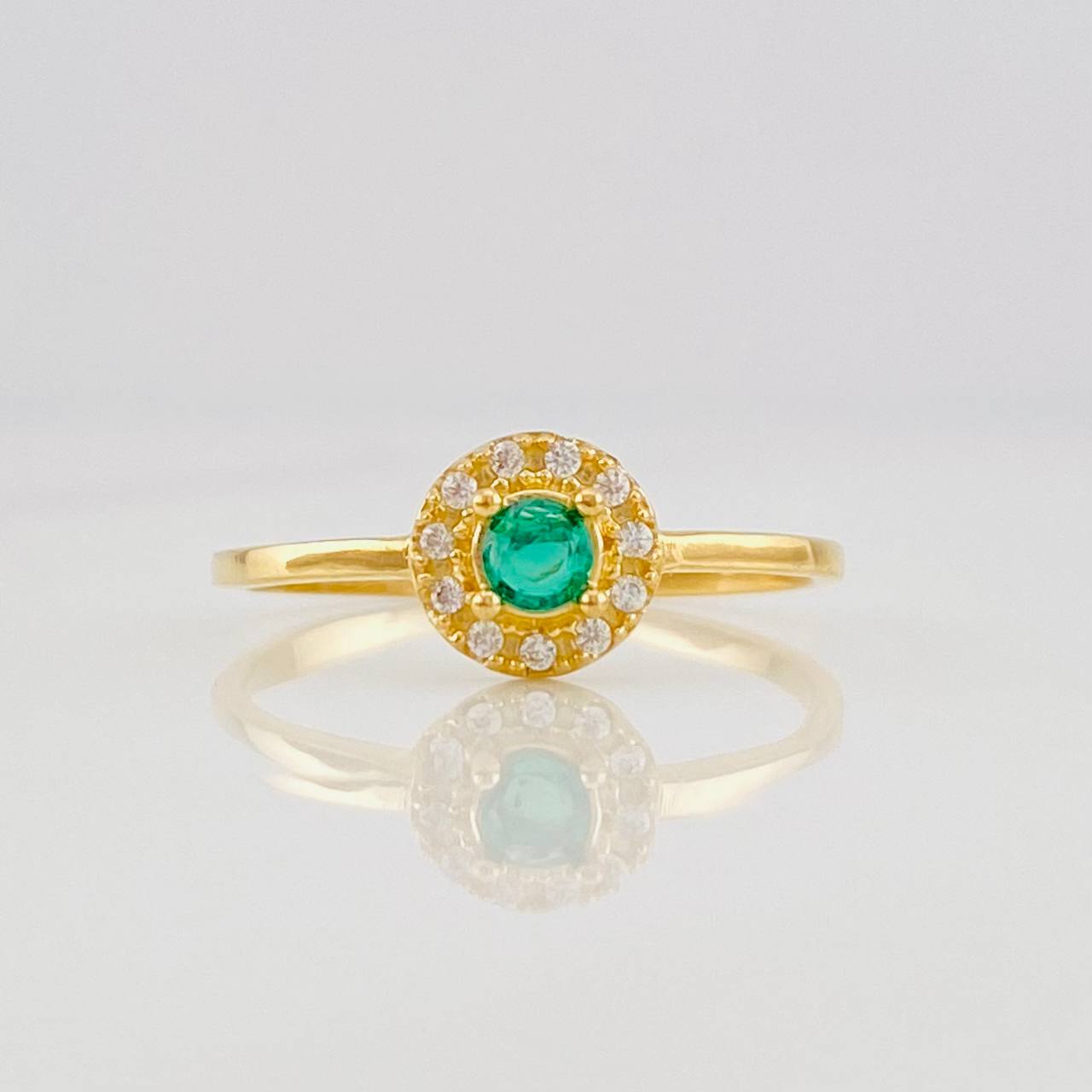 Halo Ring 1.4g / T6 1/2 Yellow Gold 18K