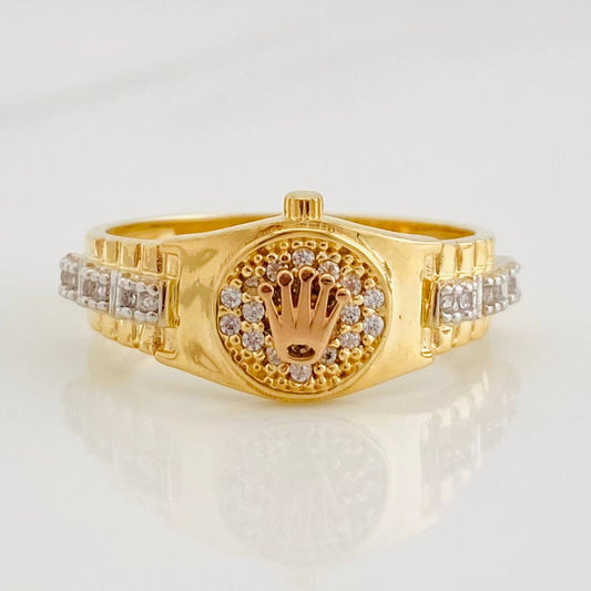 Ring Strap Crown 4.45g / T7 Three Golds 18K