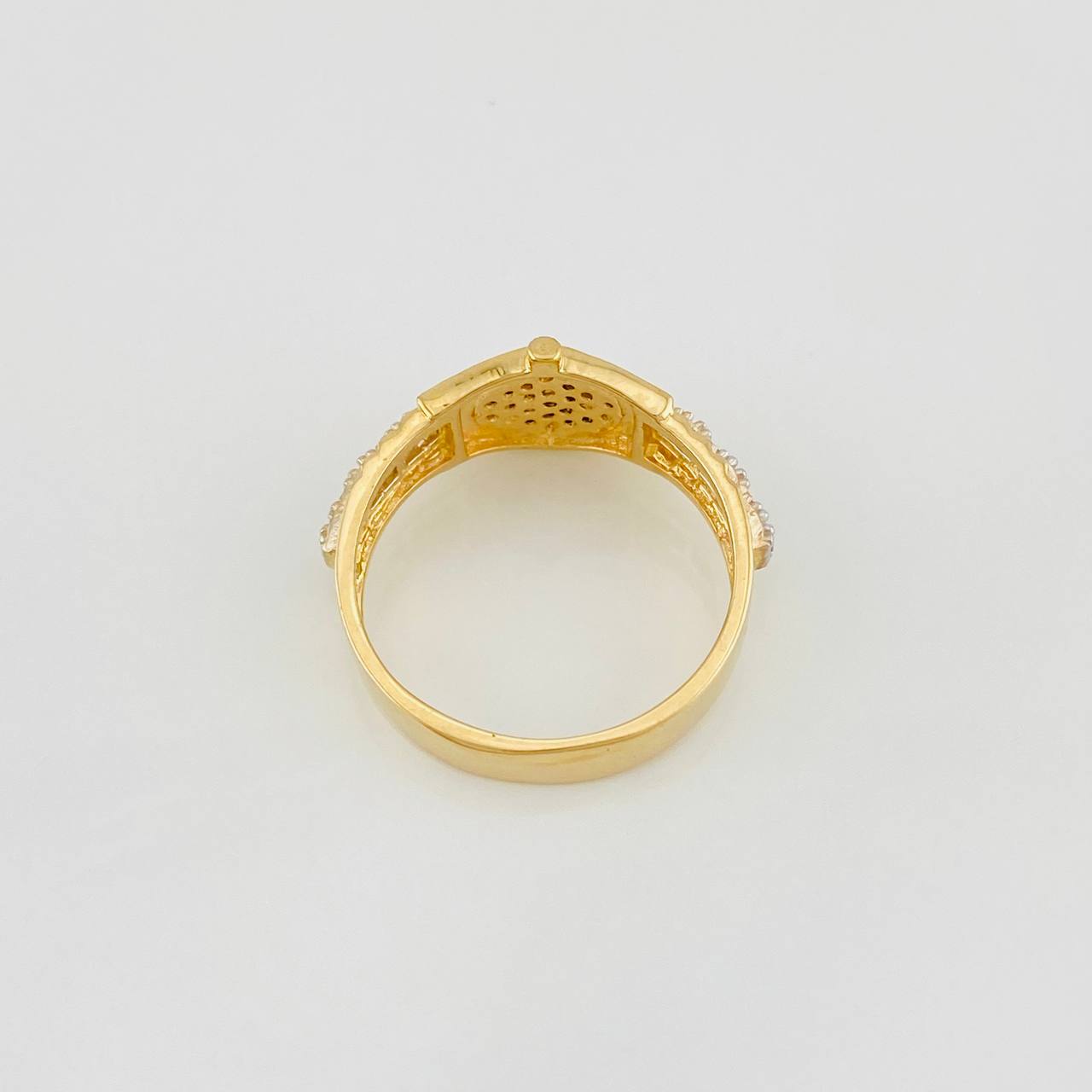 Anillo Correa Corona 4.45g / T7 Tres Oros 18K