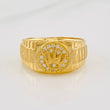 Anillo Correa Corona 3.85g / T7 3/4 Oro Amarillo 18K