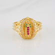 Virgin of Guadalupe Ring 3.5g / T6 3/4 Yellow Gold 18K
