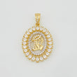 Dije Virgen Maria 3.3g / 1 1/4 in Dos Oros Amarillo Blanco 18K