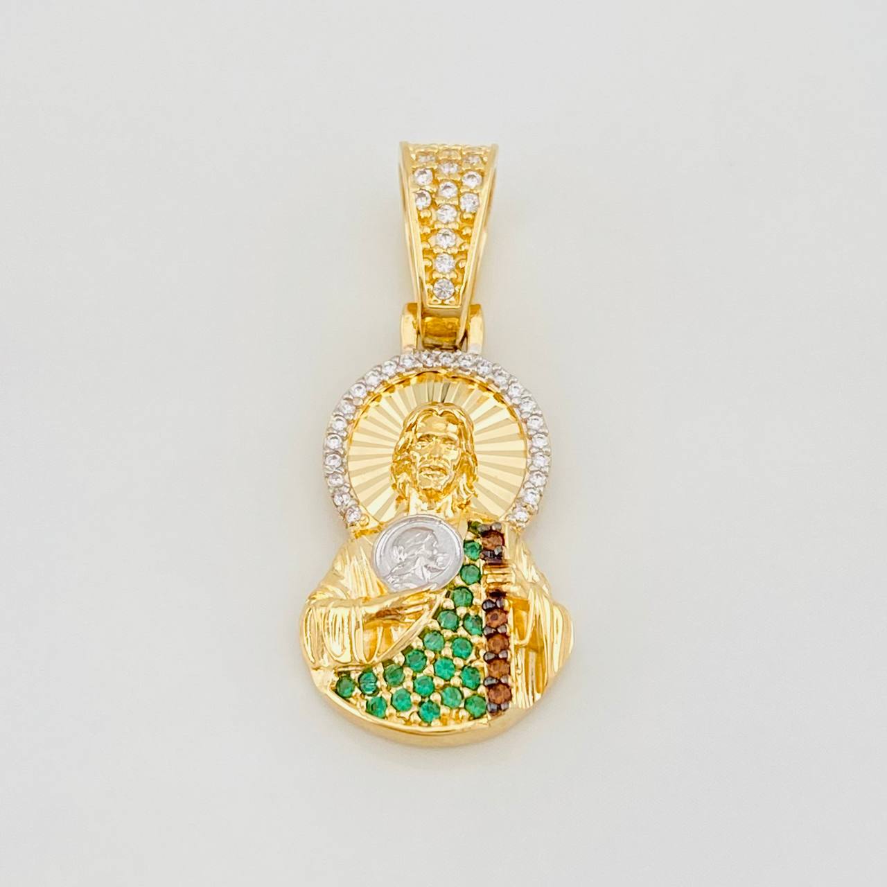 Dije San Judas 4.1g / 1 1/4 in Tres Oros 18K