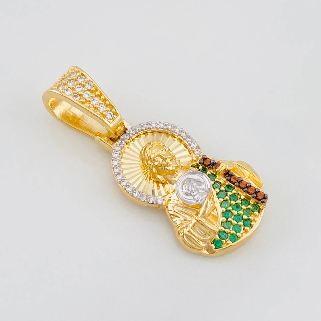 Dije San Judas 4.1g / 1 1/4 in Tres Oros 18K