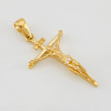Dije Cruz Cristo 2.45g / 1 1/4 in Oro Amarillo 18K
