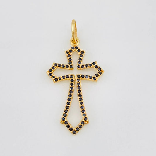 Dije Silueta Cruz 1.75g / 1 1/2 in Oro Amarillo 18K