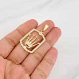 Pendant Crown 3.65g / 1 1/2 in Yellow Gold 18K