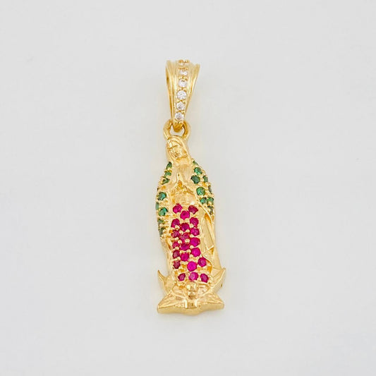 Pendant Virgin of Guadalupe 2.4g / 1 in 18K Yellow Gold