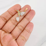 Dije Colibrí 1.95g / 1 1/4 in Dos Oros Amarillo Blanco 18K